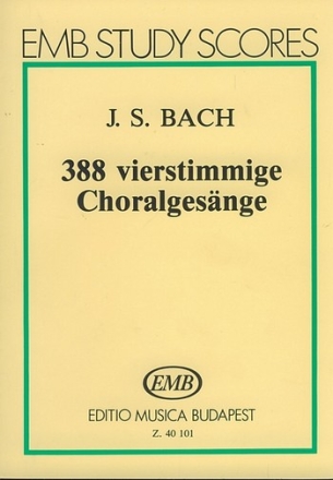 388 vierstimmmige Choralgesnge Studienpartitur