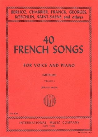 40 French Songs vol.1 for medium voice and piano (fr)