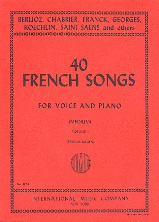 40 French Songs vol.1 for medium voice and piano (fr)