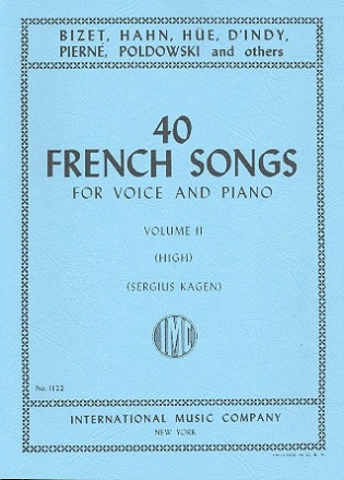 40 French Songs vol.2 for high voice and piano