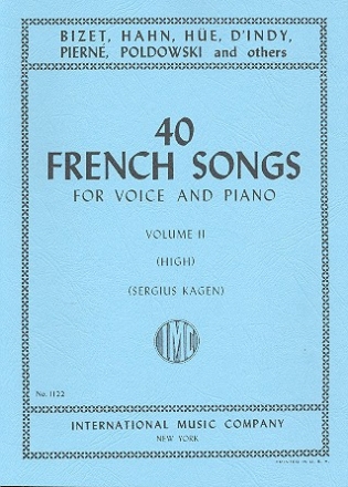 40 French Songs vol.2 for high voice and piano