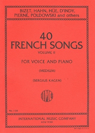 40 French Songs for medium voice and piano vol.2 (fr)