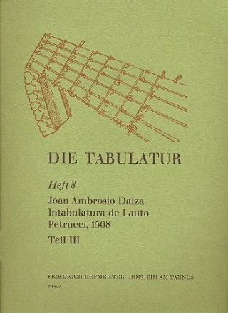 Intabulatura de lauto Teil 3  