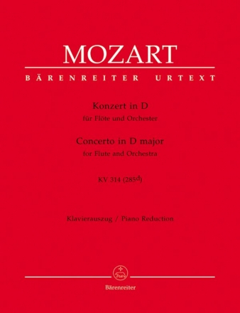 Konzert D-Dur KV314 fr Flte und Orchester fr Flte und Klavier