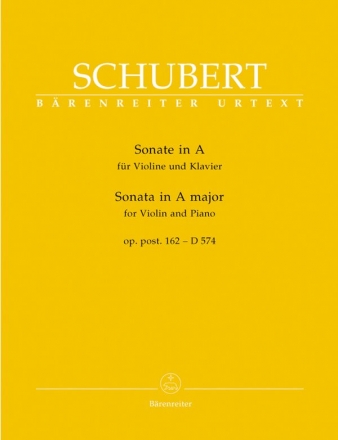 Sonate A-Dur D574 op.post.162 fr Violine und Klavier