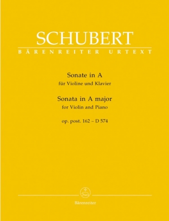 Sonate A-Dur D574 op.post.162 fr Violine und Klavier