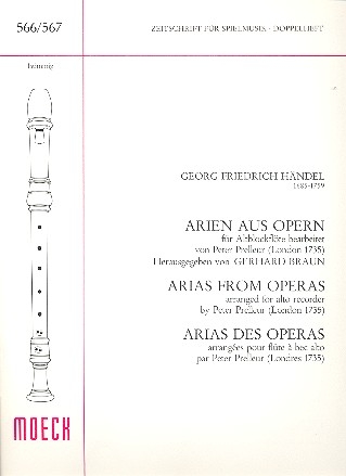 Arien aus Opern fr Altblockflte solo