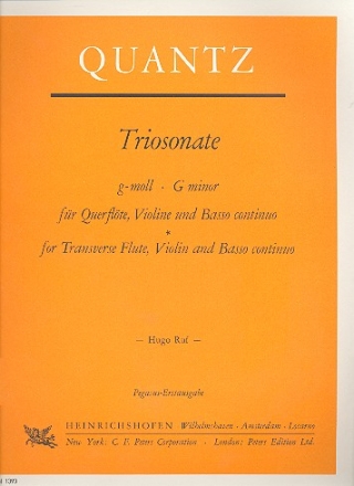 Triosonate g-Moll  fr Flte, Violine und Bc
