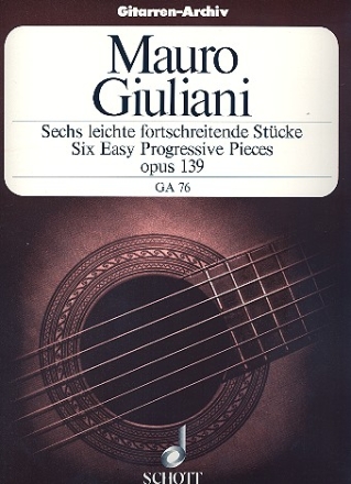 6 leichte fortschreitende Stcke op.139 fr Gitarre