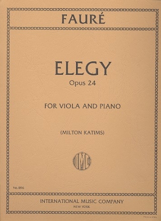 Elegy op.24 for viola and piano