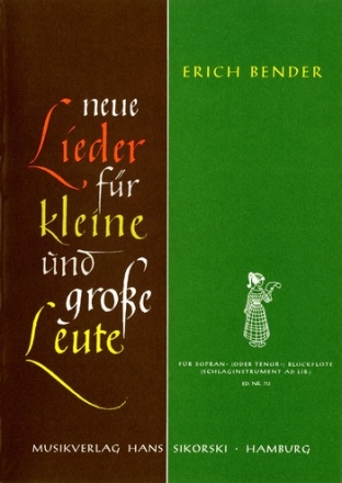 Lieder fr kleine und groe Leute fr Kinderchor und Instrumente Partitur (dt)