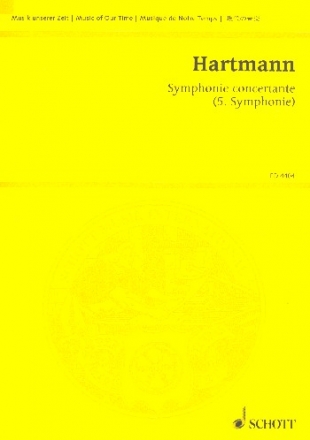 Symphonie concertante fr Orchester Studienpartitur