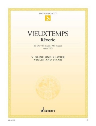 Rverie op. 22/3 fr Violine und Klavier