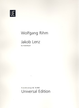 Jakob Lenz  Klavierauszug (dt)