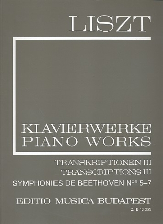 Klavierwerke Serie 2 Band 18 Transkriptionen Band 3 