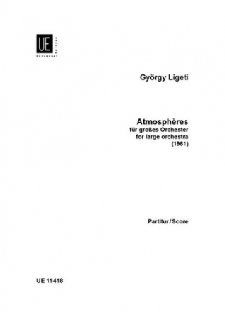 Atmospheres fr Orchester Partitur (Groformat)