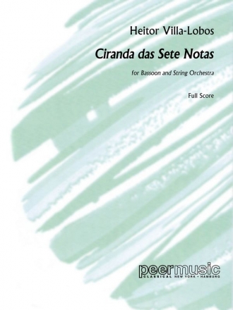 Ciranda das Sete Notas for bassoon and string orchestra score