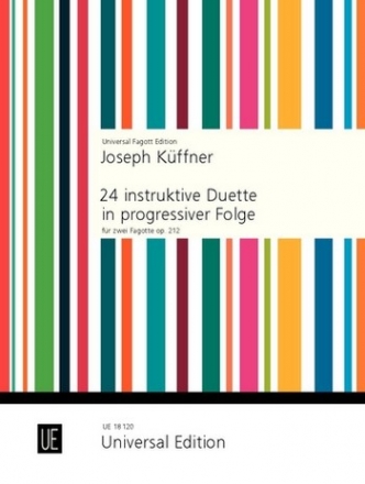 24 instruktive Duette in progressiver Folge op.212 fr 2 Fagotte Spielpartitur