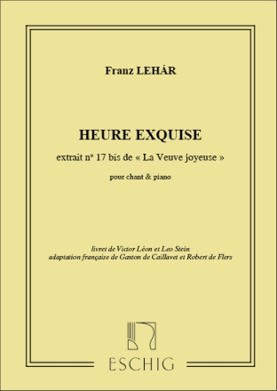 Heure Exquise pour chant et piano