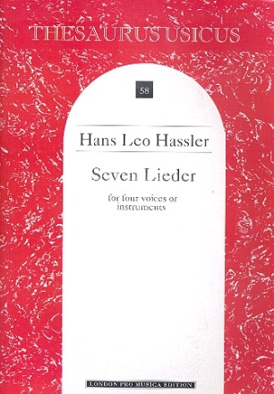 7 Lieder for 4 voices or instruments 4 scores