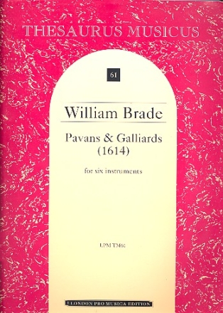 PAVANS AND GALLIARDS FOR 6 INSTRU MENTS (1614) SCORE