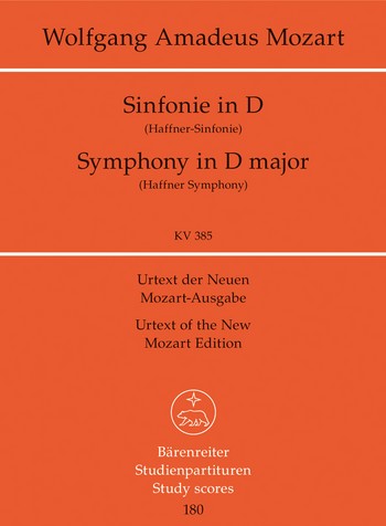 Sinfonie D-Dur KV385 fr Orchester Studienpartitur
