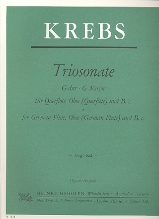 Triosonate G-Dur  fr Flte, Oboe und Bc