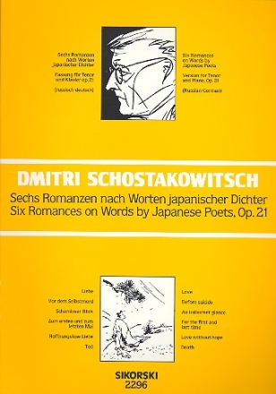 6 Romanzen nach Worten japanischer Dichter op.21 fr Tenor und Klavier (ru/dt)