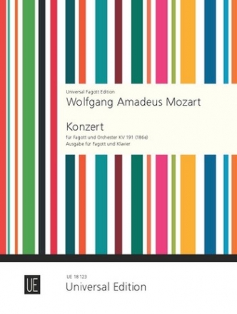 Konzert B-Dur KV191 fr Fagott und Orchester fr Fagott und Klavier