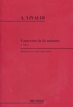 Concerto fa minore RV455 per oboe e archi per oboe e piano