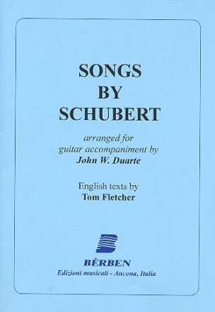 Songs by Schubert arranged for guitar accompaniment