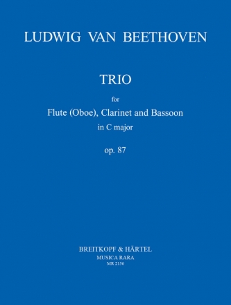 Trio C-Dur op.87 fr Flte (Oboe) und Fagott Partitur und Stimmen