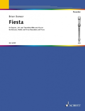 Fiesta for 3 recorders (SAT) and piano