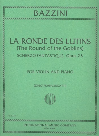 La ronde des lutins op.25 - Scherzo fantasique for violin and piano