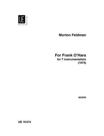 For Frank O'Hara for 7 instruments score