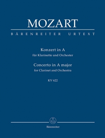 Konzert A-Dur KV622 fr Klarinette und Orchester Studienpartitur