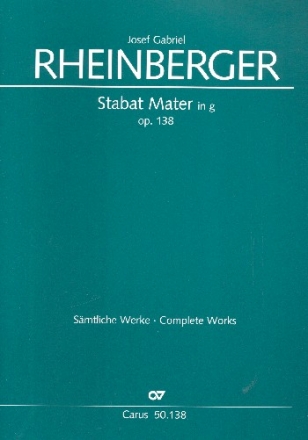 Stabat mater g-Moll op.138 fr gem Chor, Streicher und Orgel Partitur (la)
