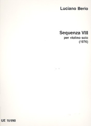 Sequenza 8 fr Violine solo