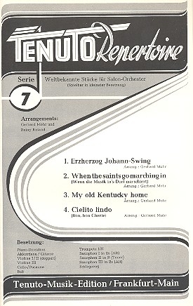 Tenuto Repertoire Serie 7 4 weltbekannte Stcke fr Salonorchester