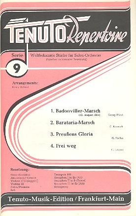 Tenuto Repertoire Serie 9: weltbekannte Stcke fr Salonorchester