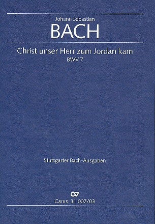 Christ unser Herr zum Jordan kam Kantate Nr.7 BWV7 Klavierauszug (dt/en)