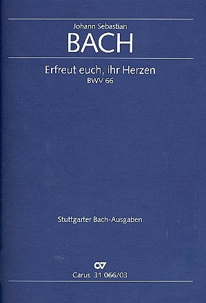 Erfreut euch, ihr Herzen Kantate Nr.66 BWV66 Klavierauszug (dt/en)