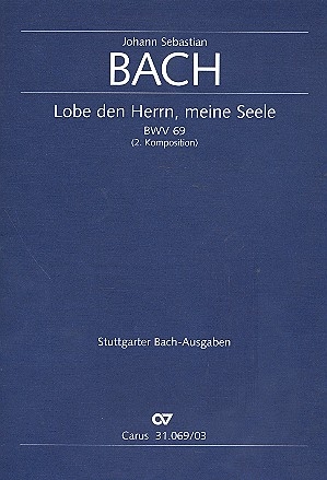 Lobe den Herrn meine Seele Kantate Nr.69 BWV69 Klavierauszug (dt/en)