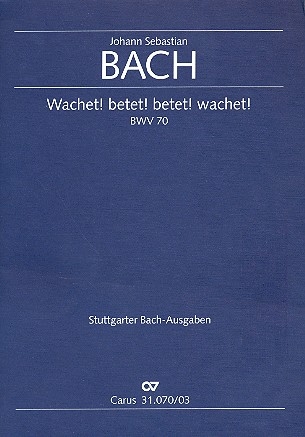 Wachet betet betet wachet Kantate Nr.70 BWV70 Klavierauszug (dt/en)