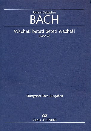 Wachet! betet! betet! wachet! Kantate Nr.70 BWV70 Klavierauszug (dt/en)
