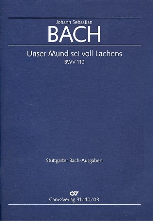 Unser Mund sei voll Lachens Kantate Nr.110 BWV110 Klavierauszug (dt/en)