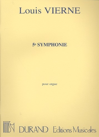 Symphonie no.5 op.47 pour orgue