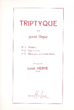 Triptyque op.58 pour grand orgue