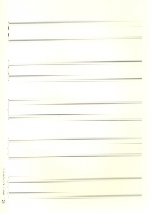 Notenpapier DIN A4 hoch 5x2 Systeme 21x29,7 cm Klavier-Solo (5 Bgen)