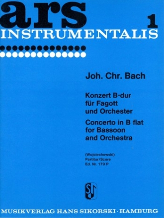 KONZERT B-DUR FUER FAGOTT UND OR- CHESTER PARTITUR
